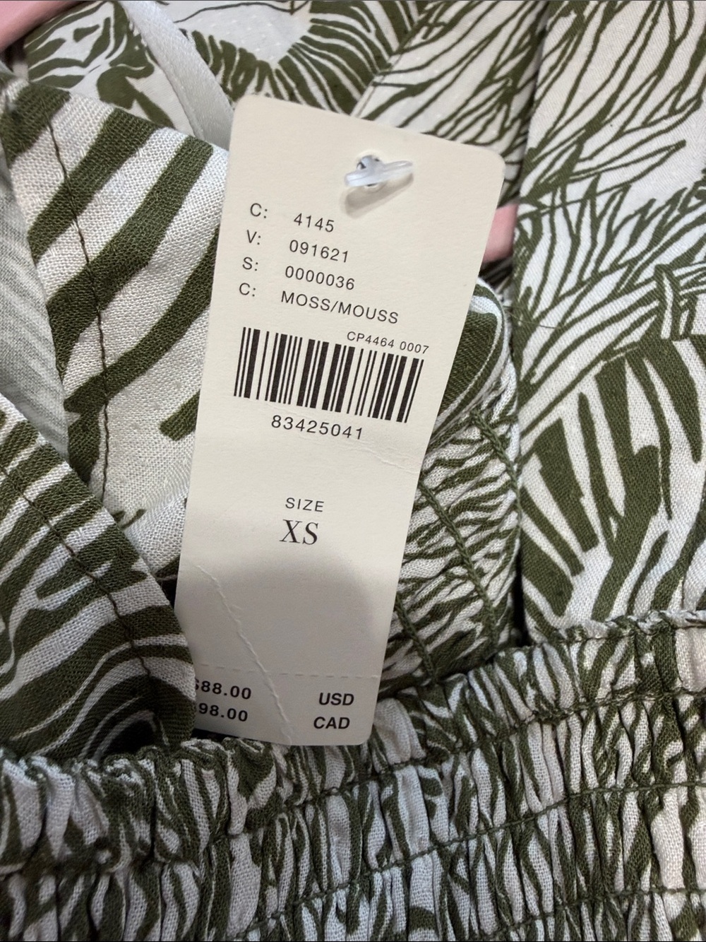 NWT By Anthropologie Square-Neck
Smocked Cut-Out Mini Dress - Picture 5 of 6